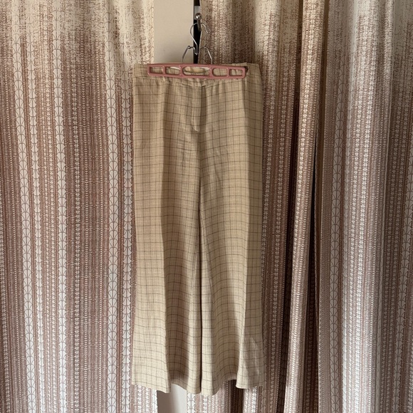 Michael Kors cashmere and linen wide-leg slacks size 10. Purchased circa 2009.